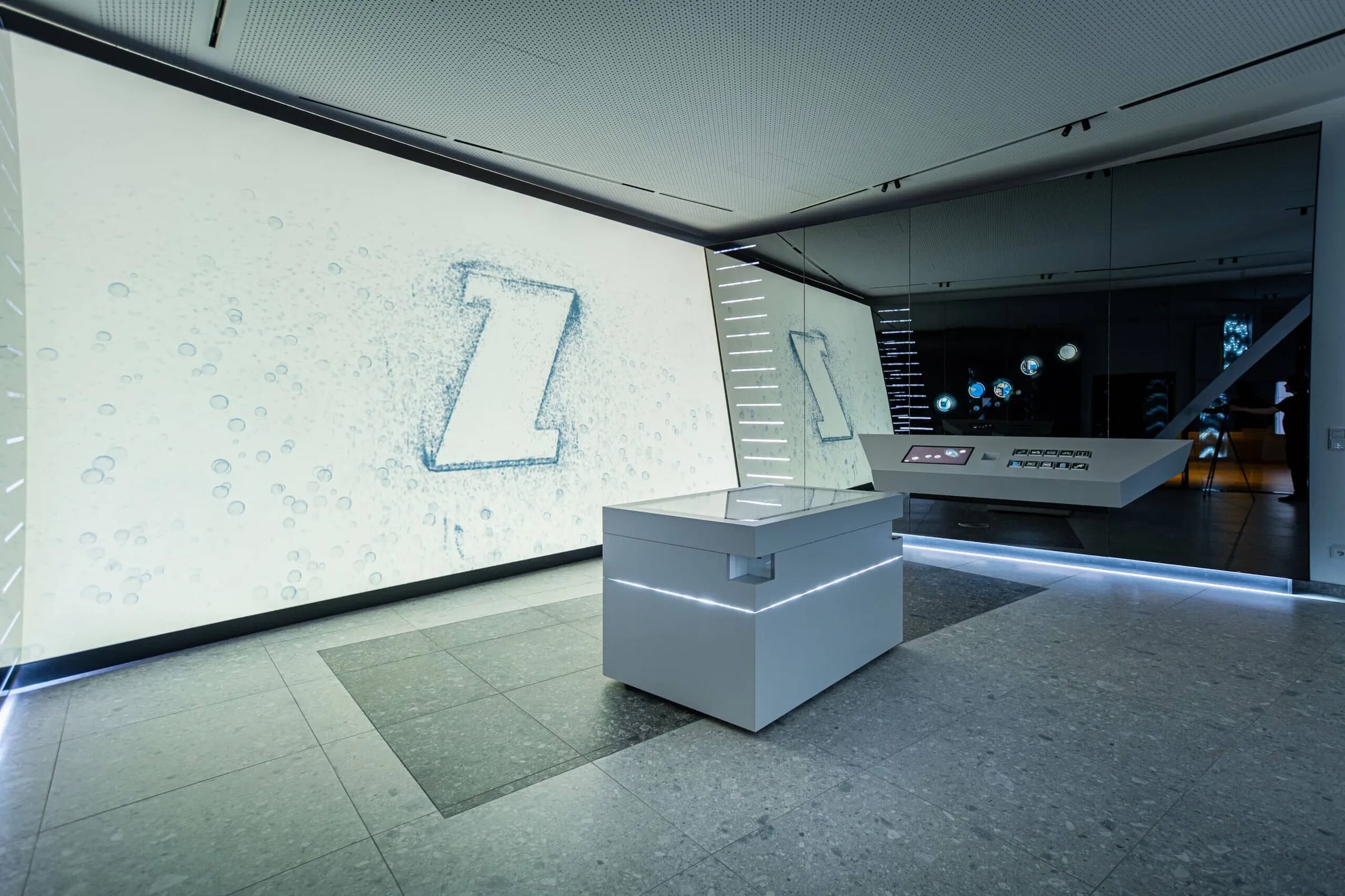 Industrial showroom with immersive design for Zestron in Germany