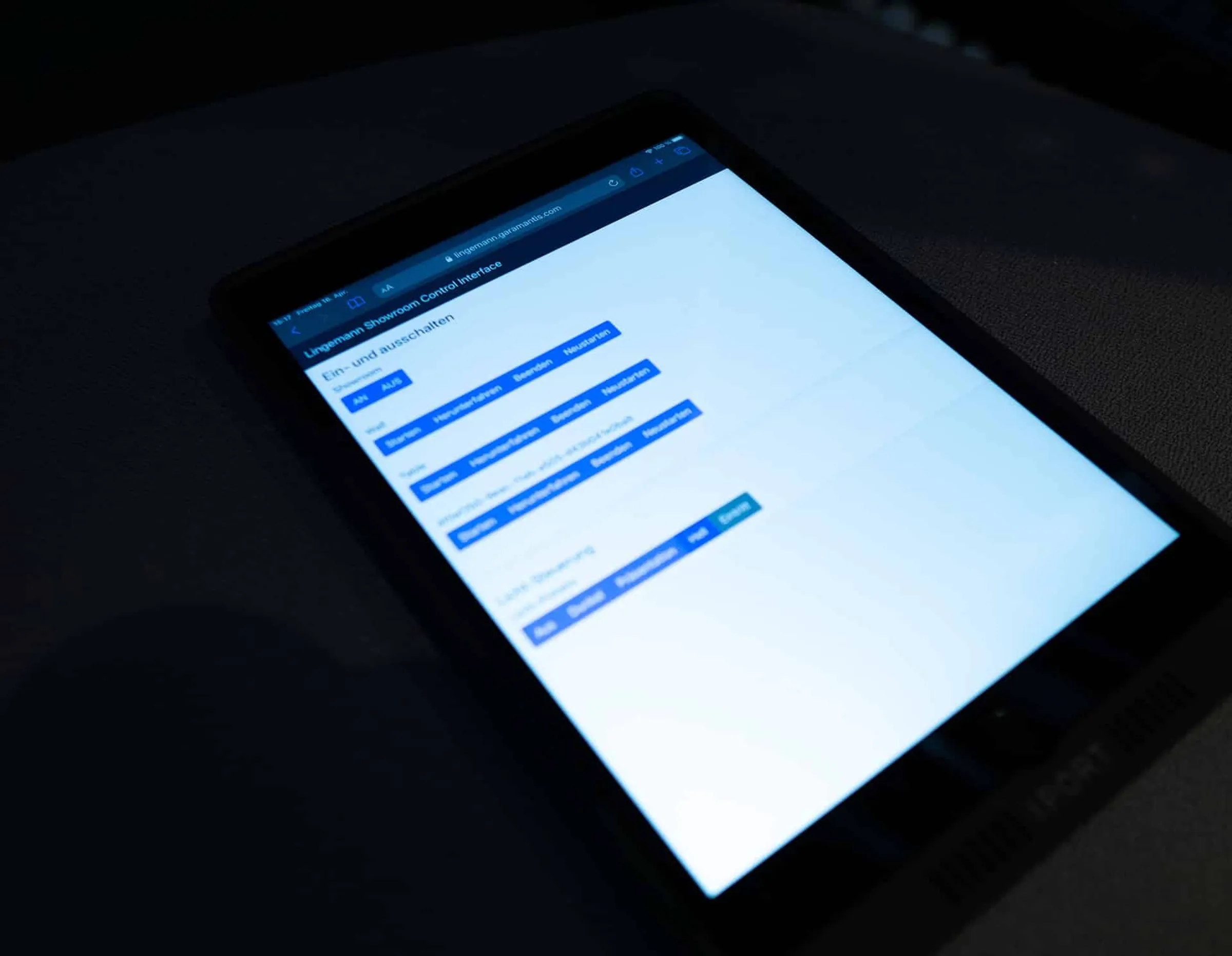 Content Management System und Steuerung