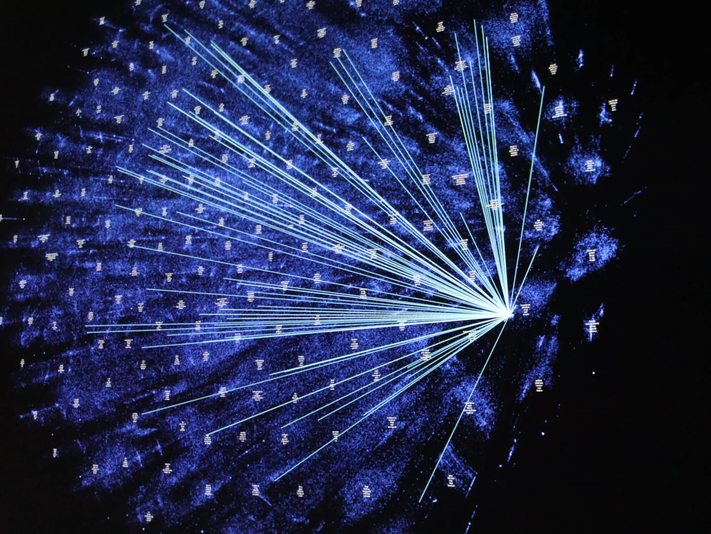 Real-time 3D application that dynamically displays all 600,000 scientific articles on the virus published to date