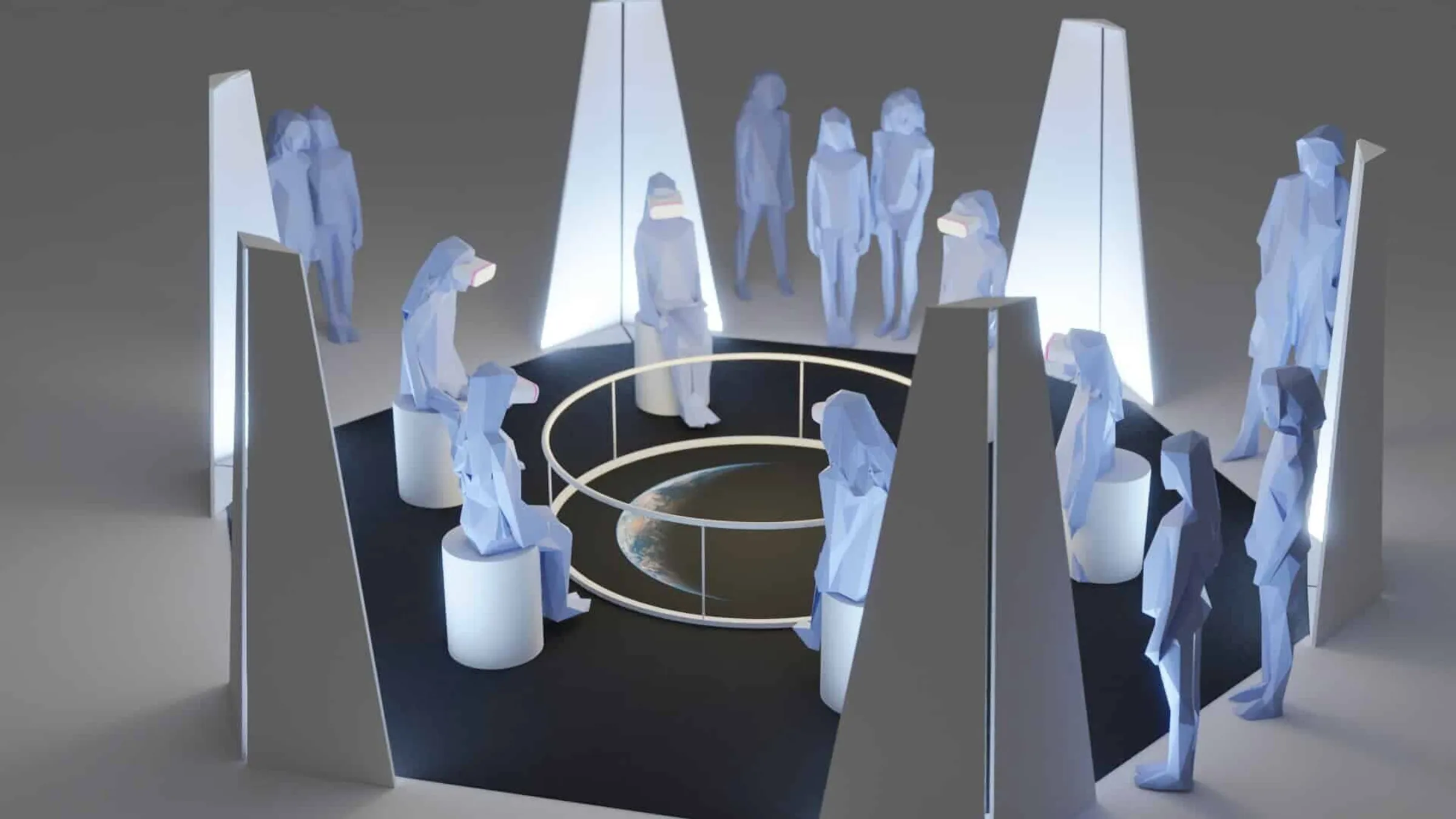 Building a virtual reality environment for multiple people