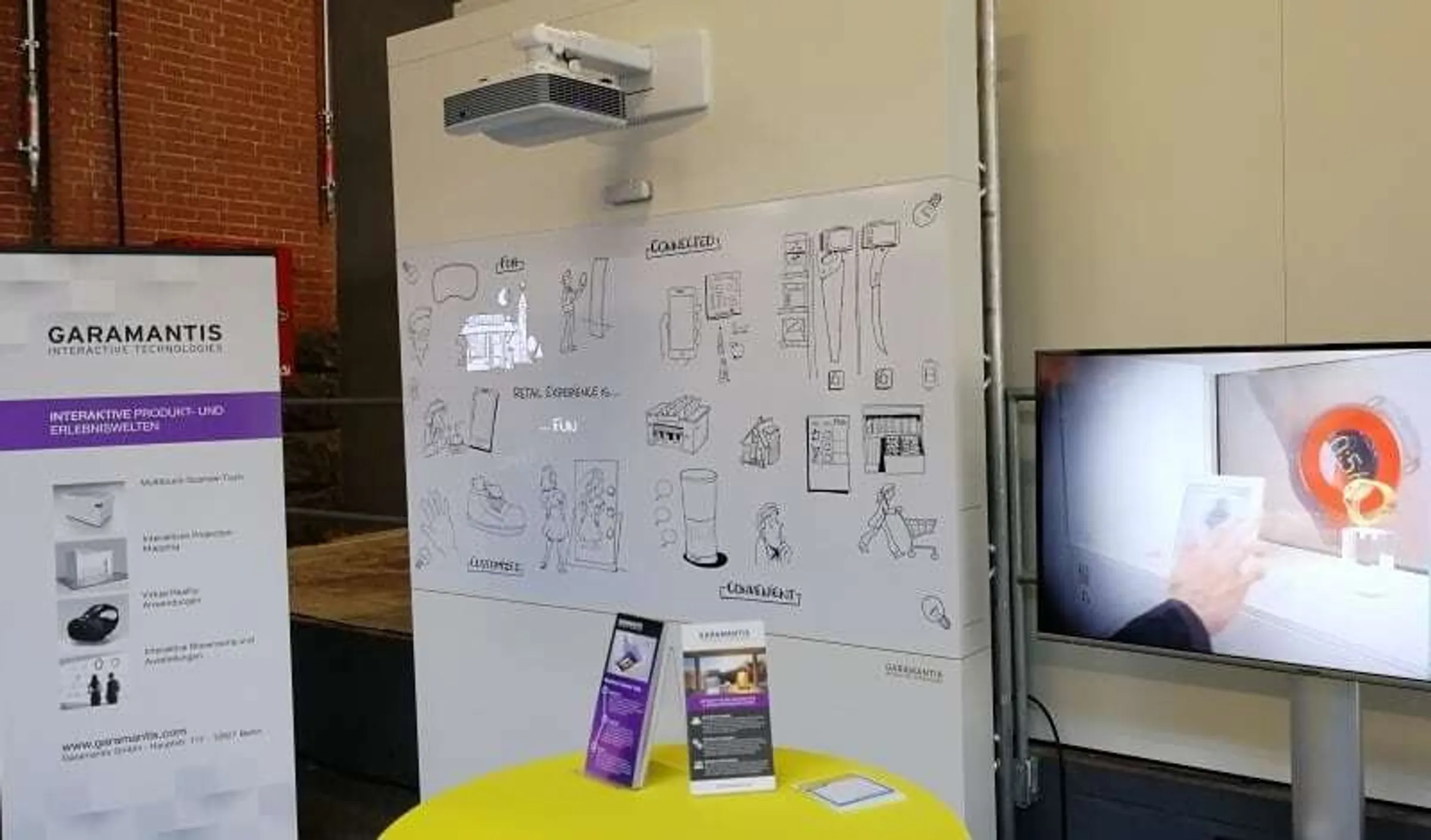 Interaktives Projektion Mapping am Messestand