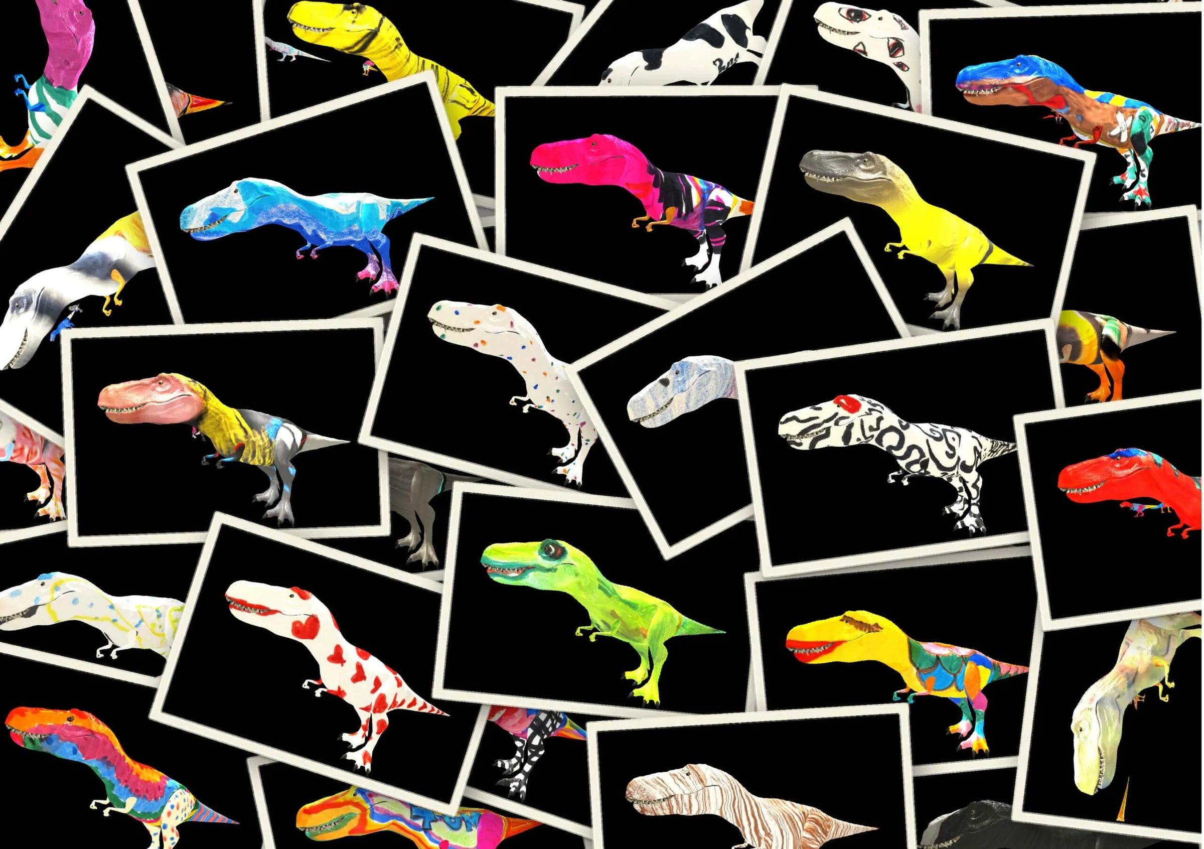 Hochauflösende 3D-Dinosaurier auf Multitouch-Screen