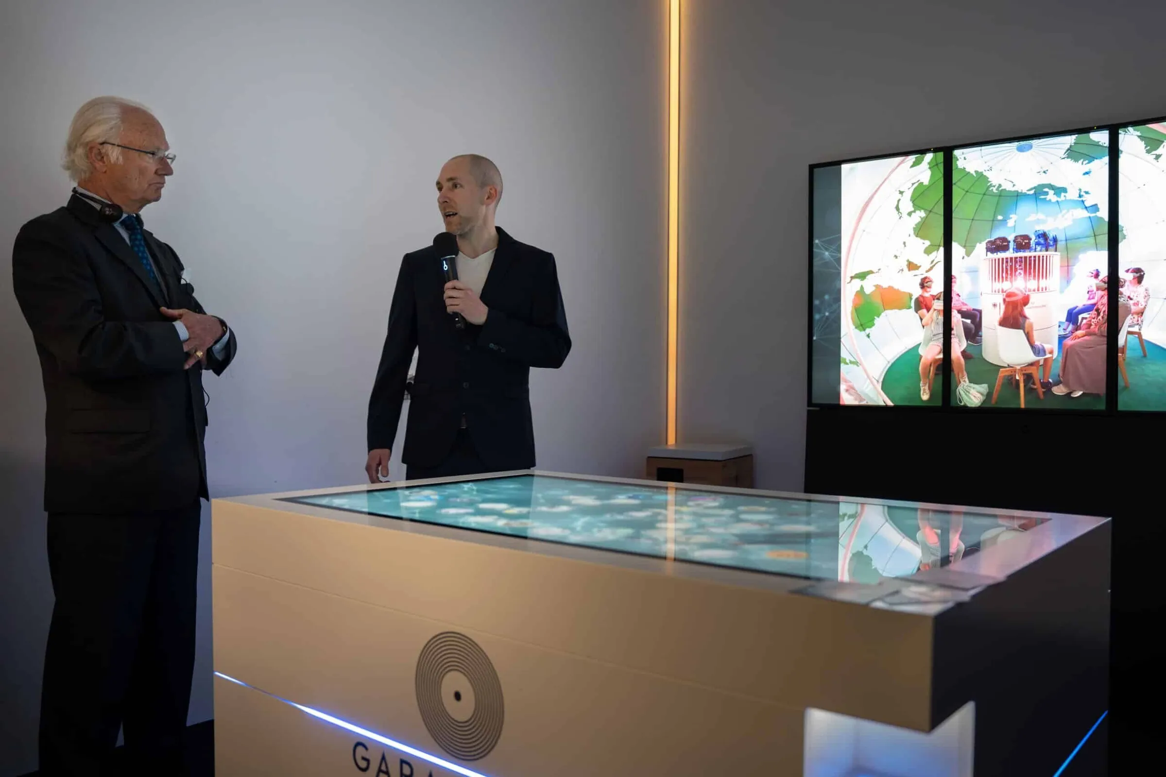 König von Schweden ist Gast im Garamantis Showroom