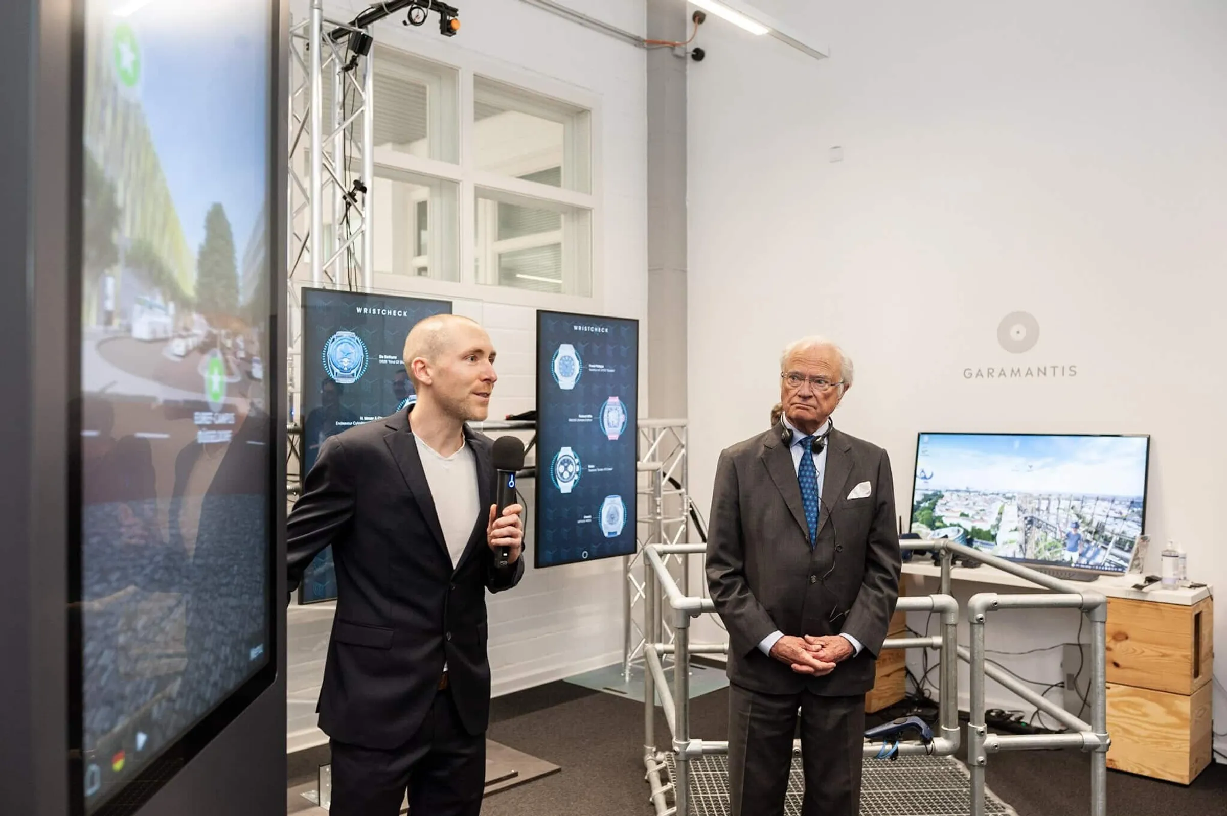 König von Schweden Carl XVI. Gustaf besucht Garamantis in Berlin