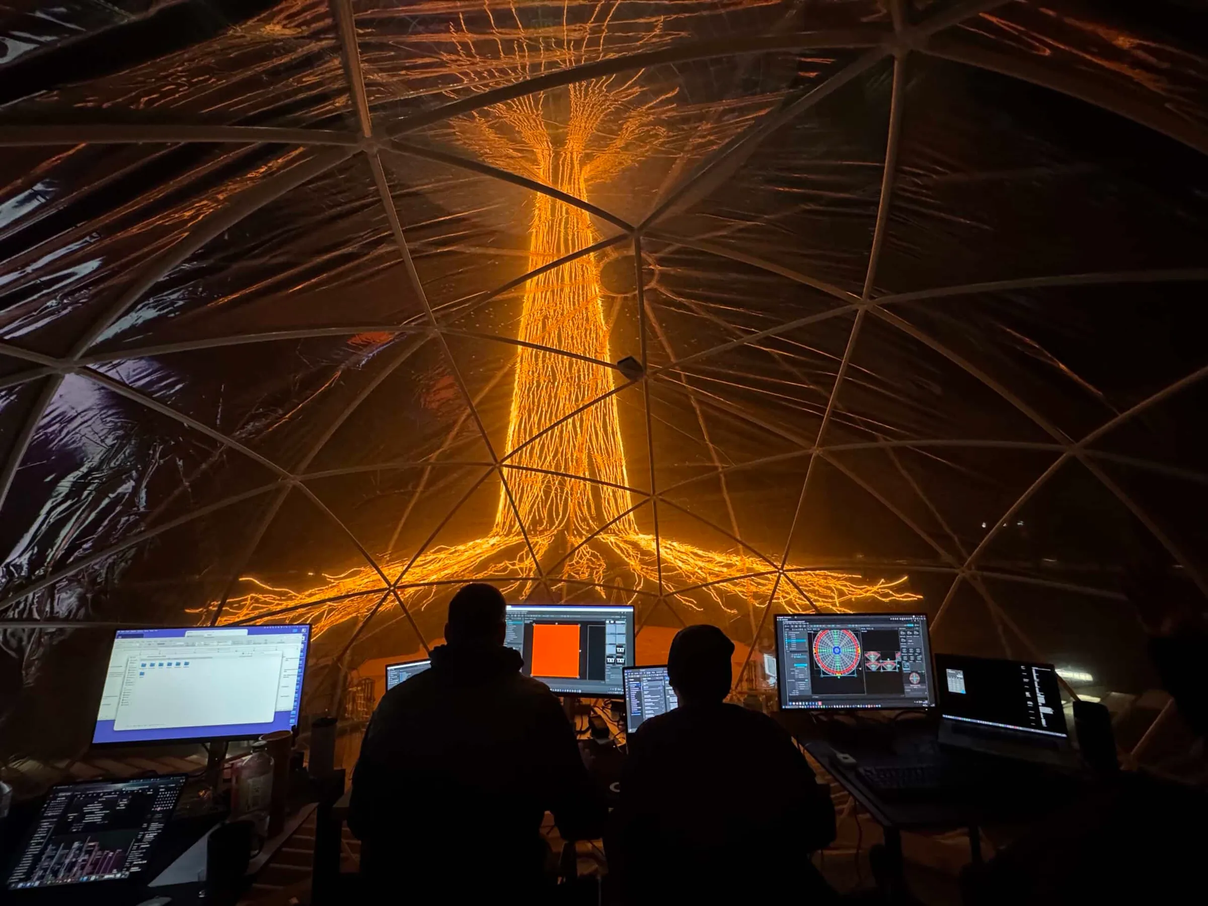 Development of the light sculpture using Unity