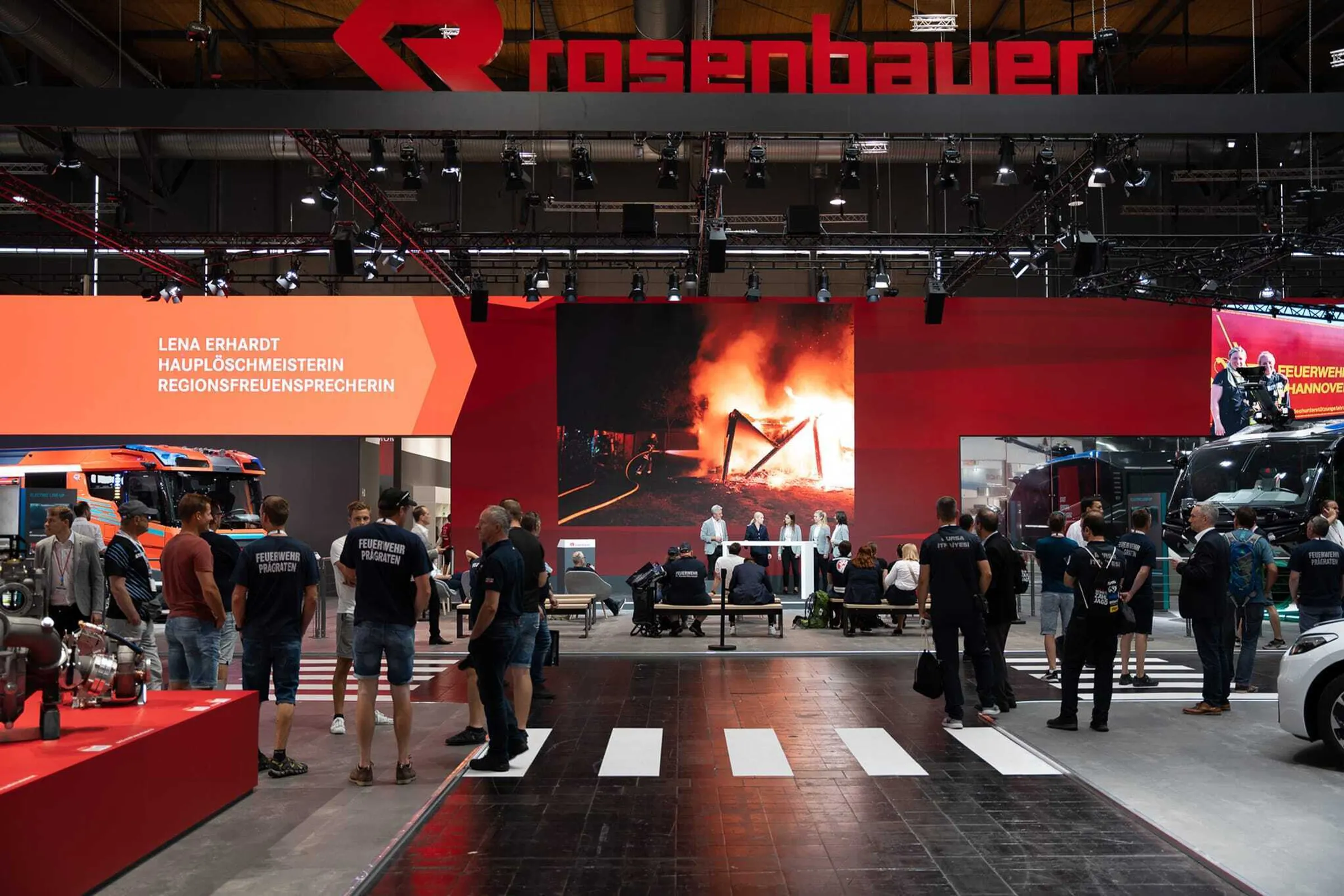 Interaktiver Messestand Interschutz Rosenbauer