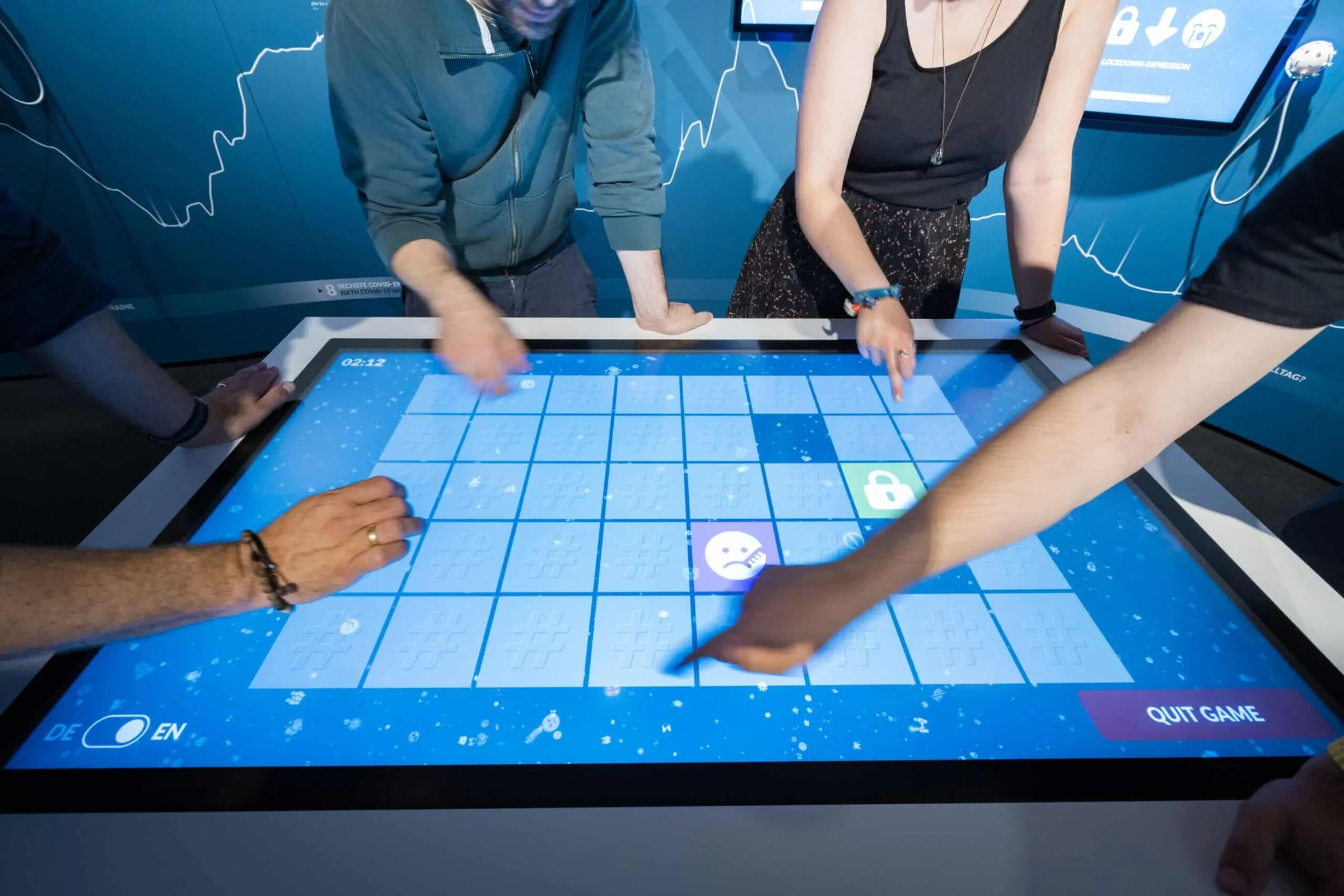 Interactive touch table in the Museum of Communication - Multitouch application