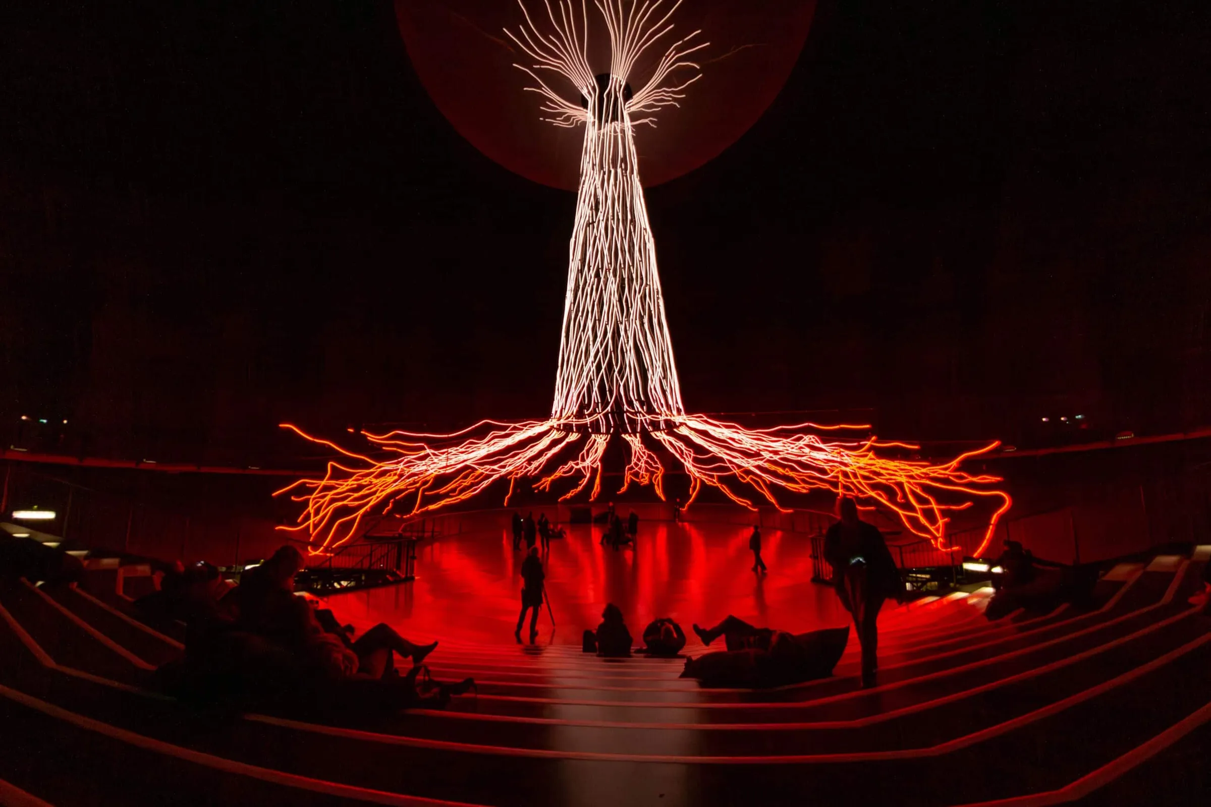 Light sculpture *The Tree* by Ars Electronica and Garamantis