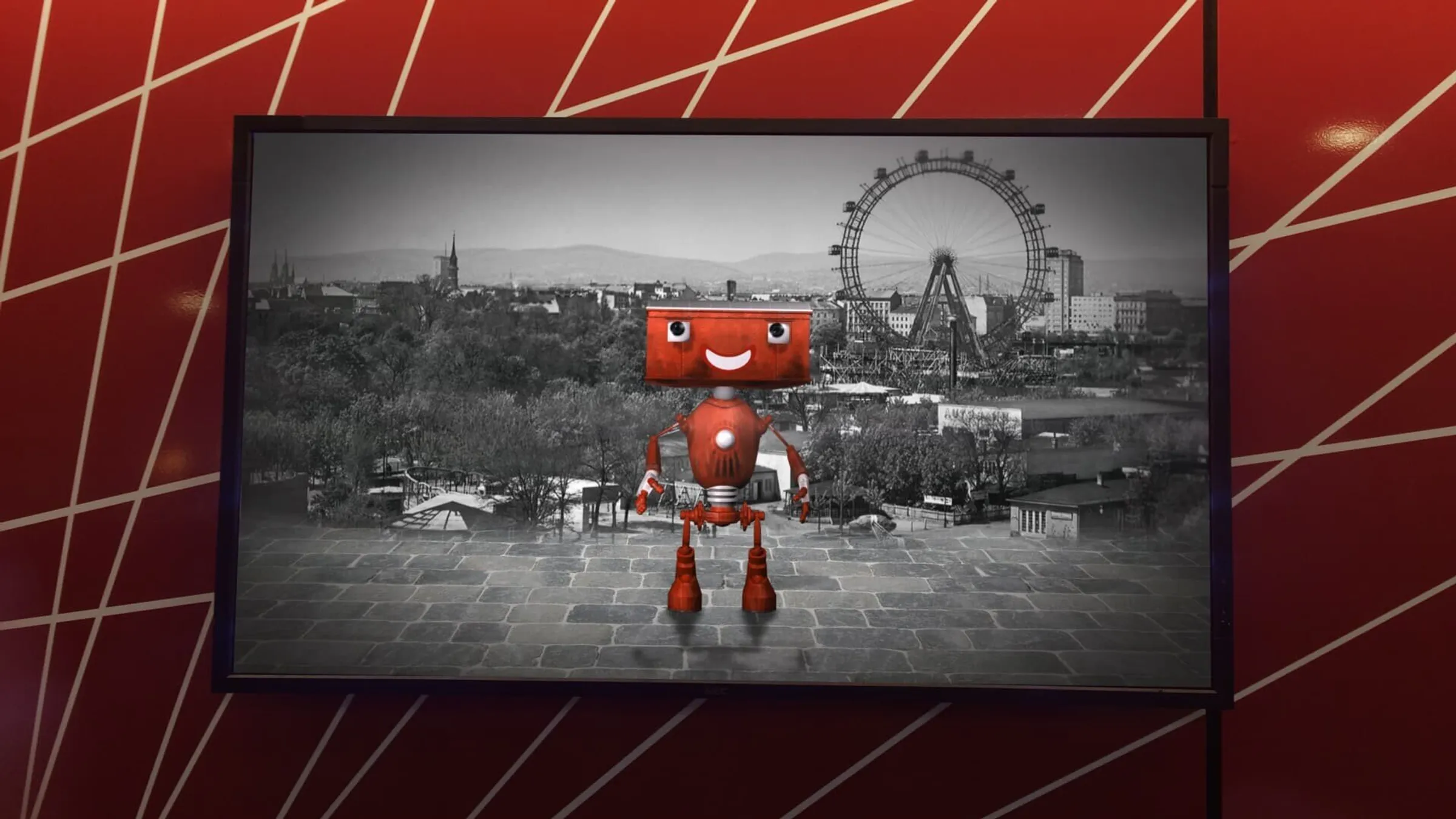 Mediale Inszenierung des neuen Riesenrad Foyers