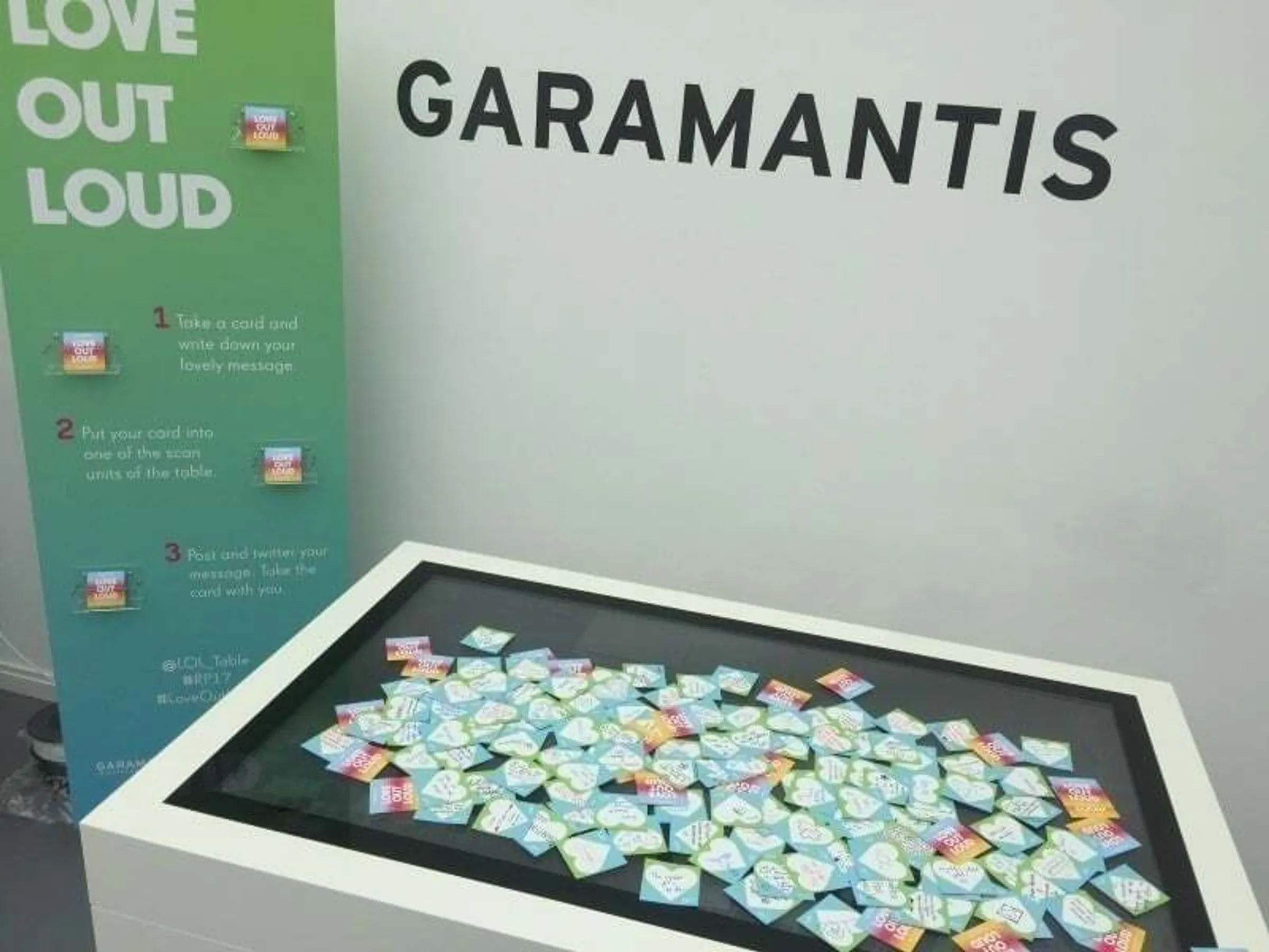 Neuer interaktiver Social Media Tisch wandelt analoge Karten in Tweets um