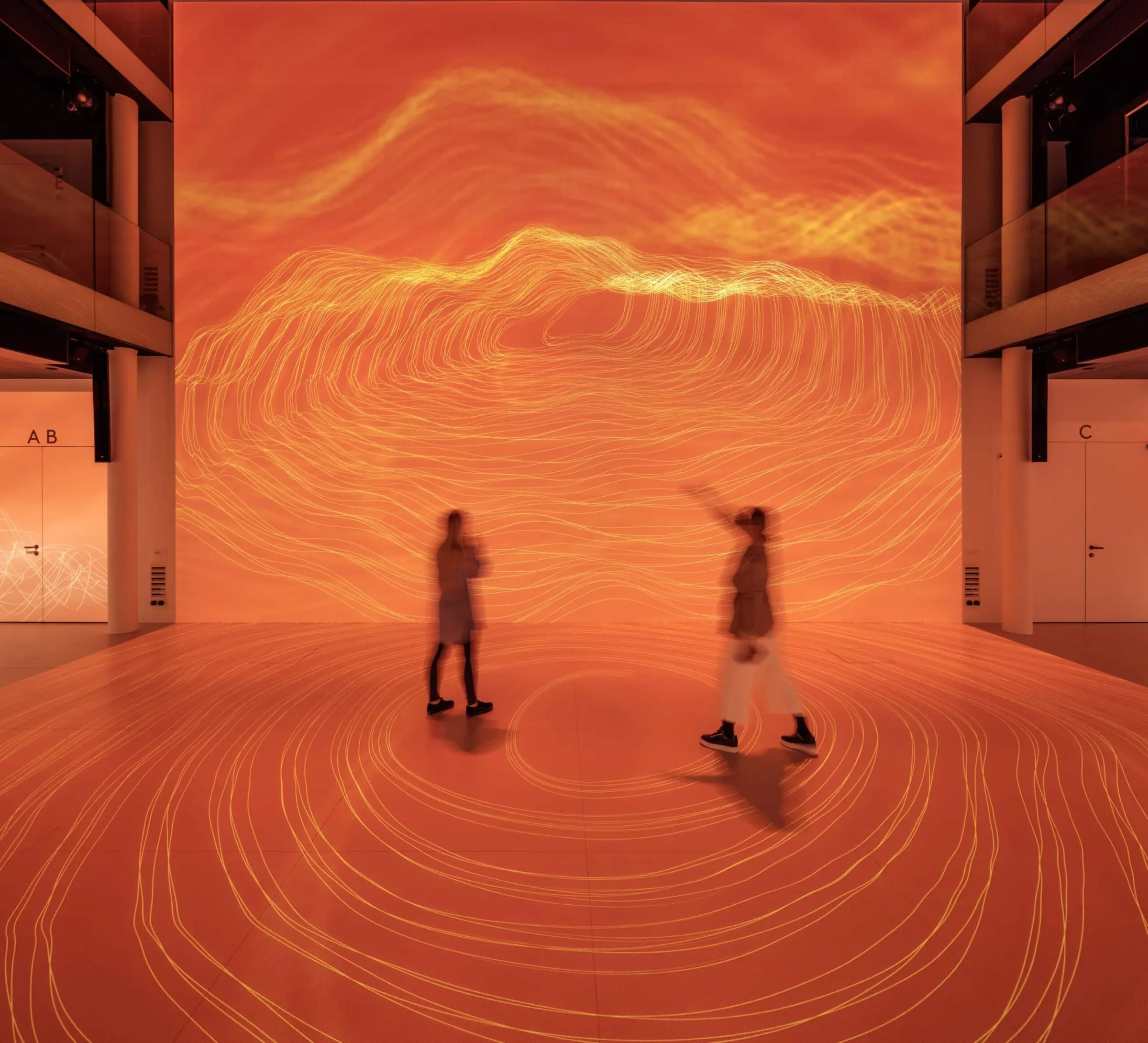 Immersive projection space - Deep Space 8K technology with unique functionalities