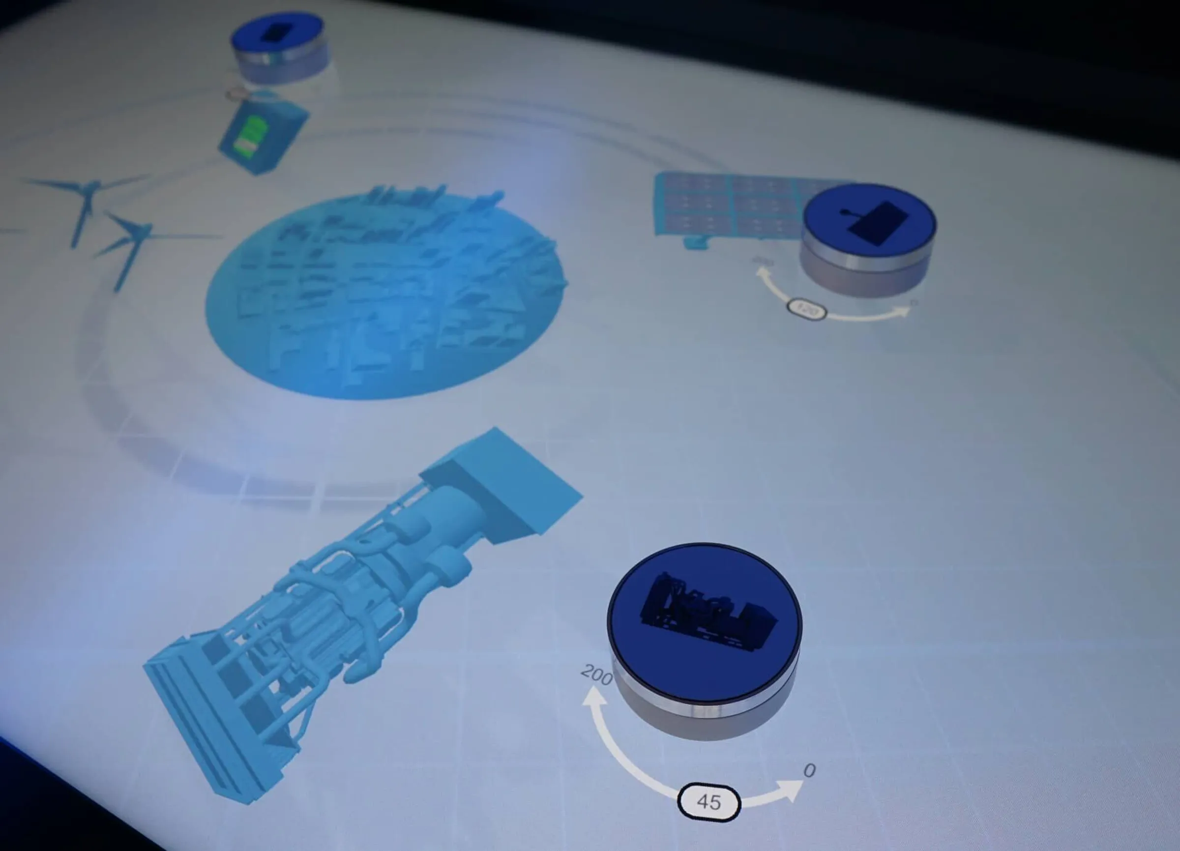 Kapazitive Marker auf Multitouch-Screen steuern die Software