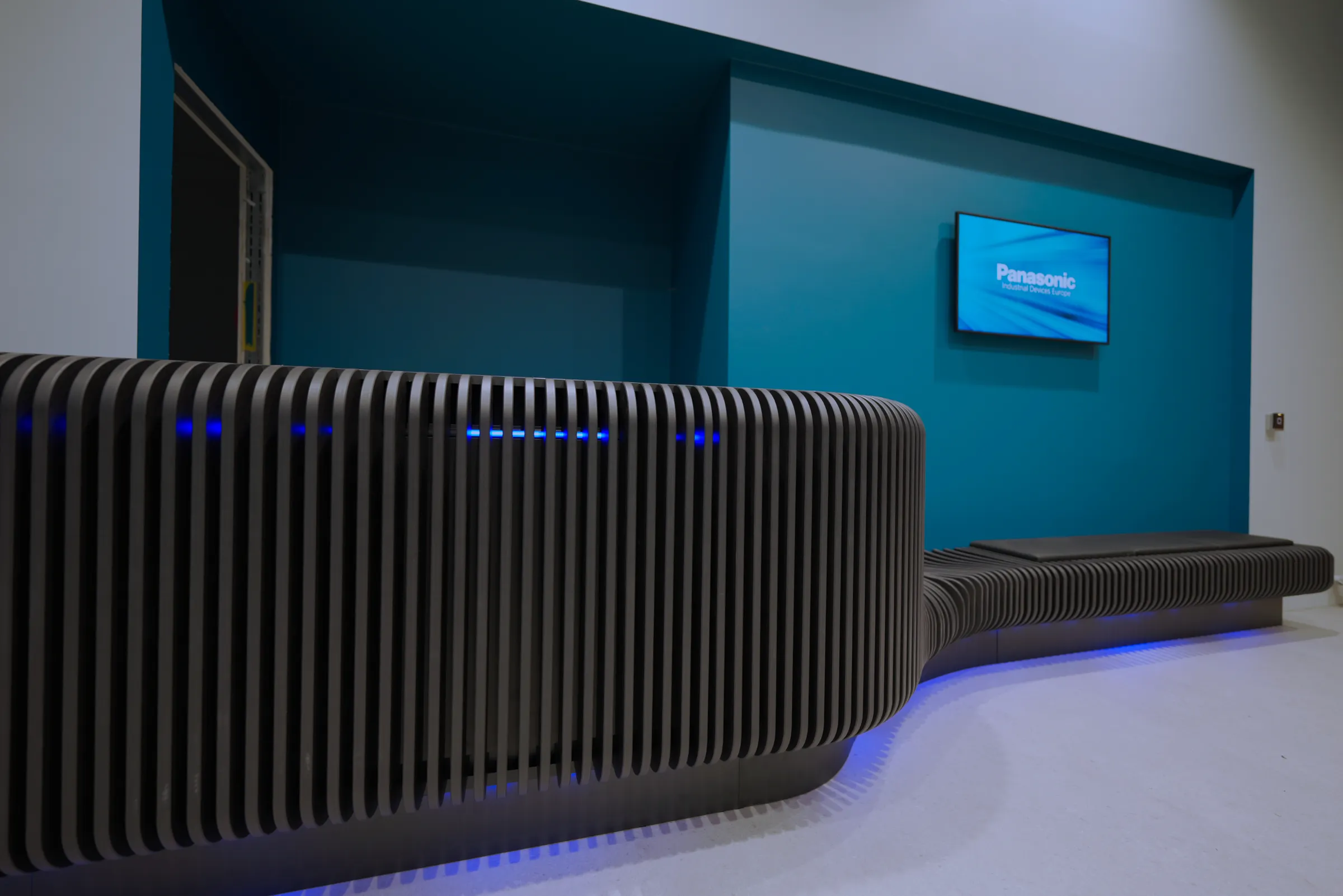 Panasonic Industrial Devices Europe (PIDEU) Eingangsbereich am Hauptsitz in Lüneburg