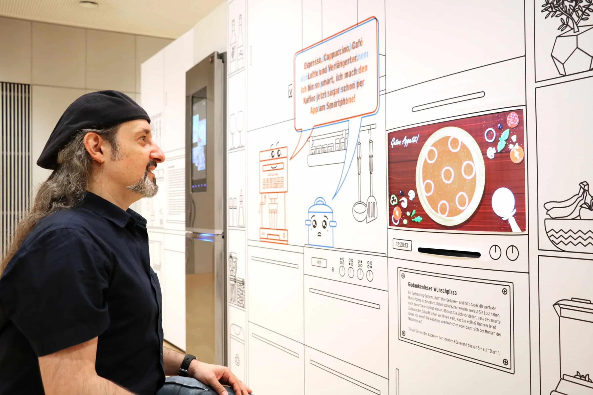 Eyetracking-System wertet die Augenbewegungen der davor befindlichen Person aus