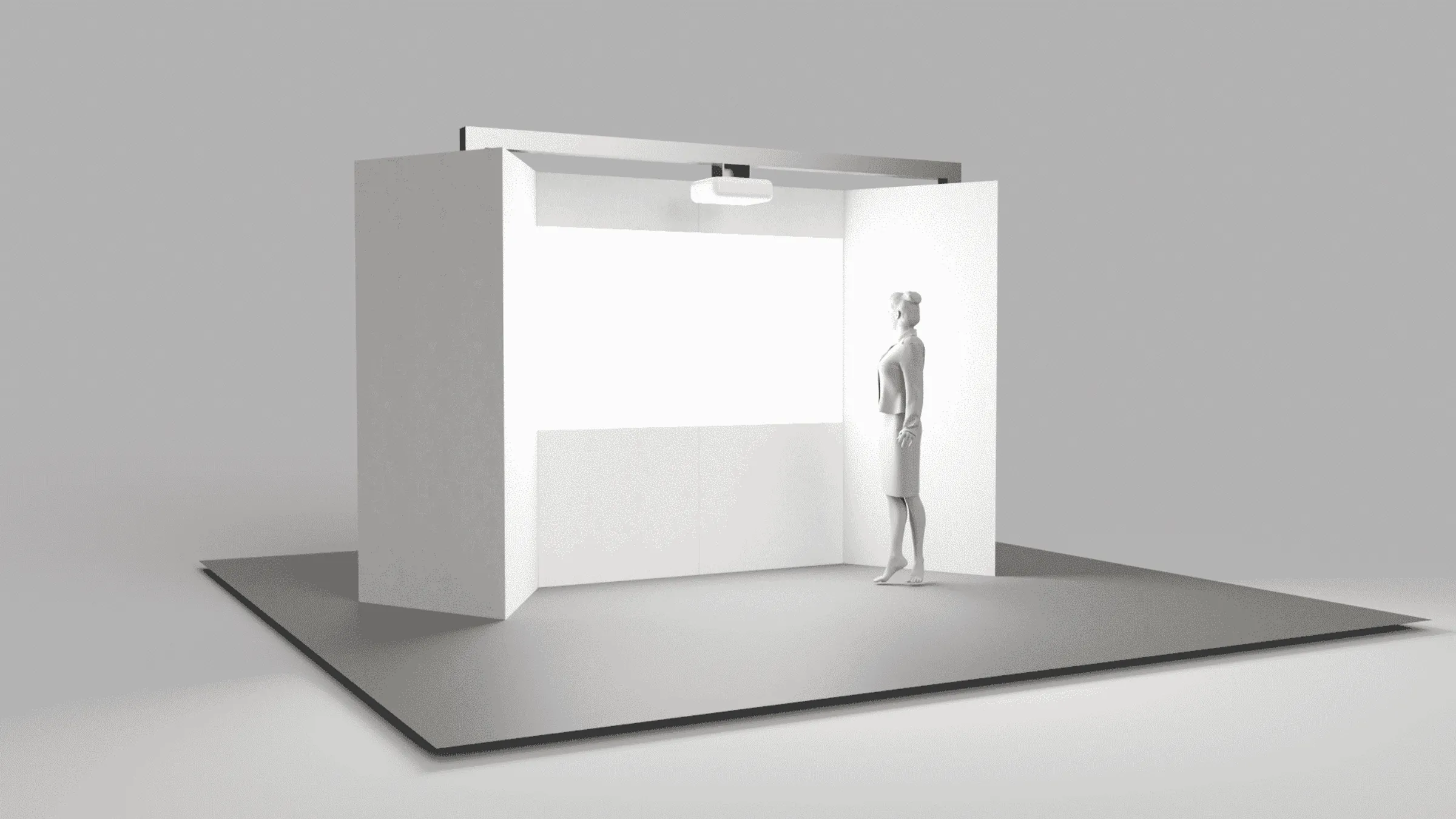 interaktives Messemodul zum Thema Einkaufen in der Zukunft