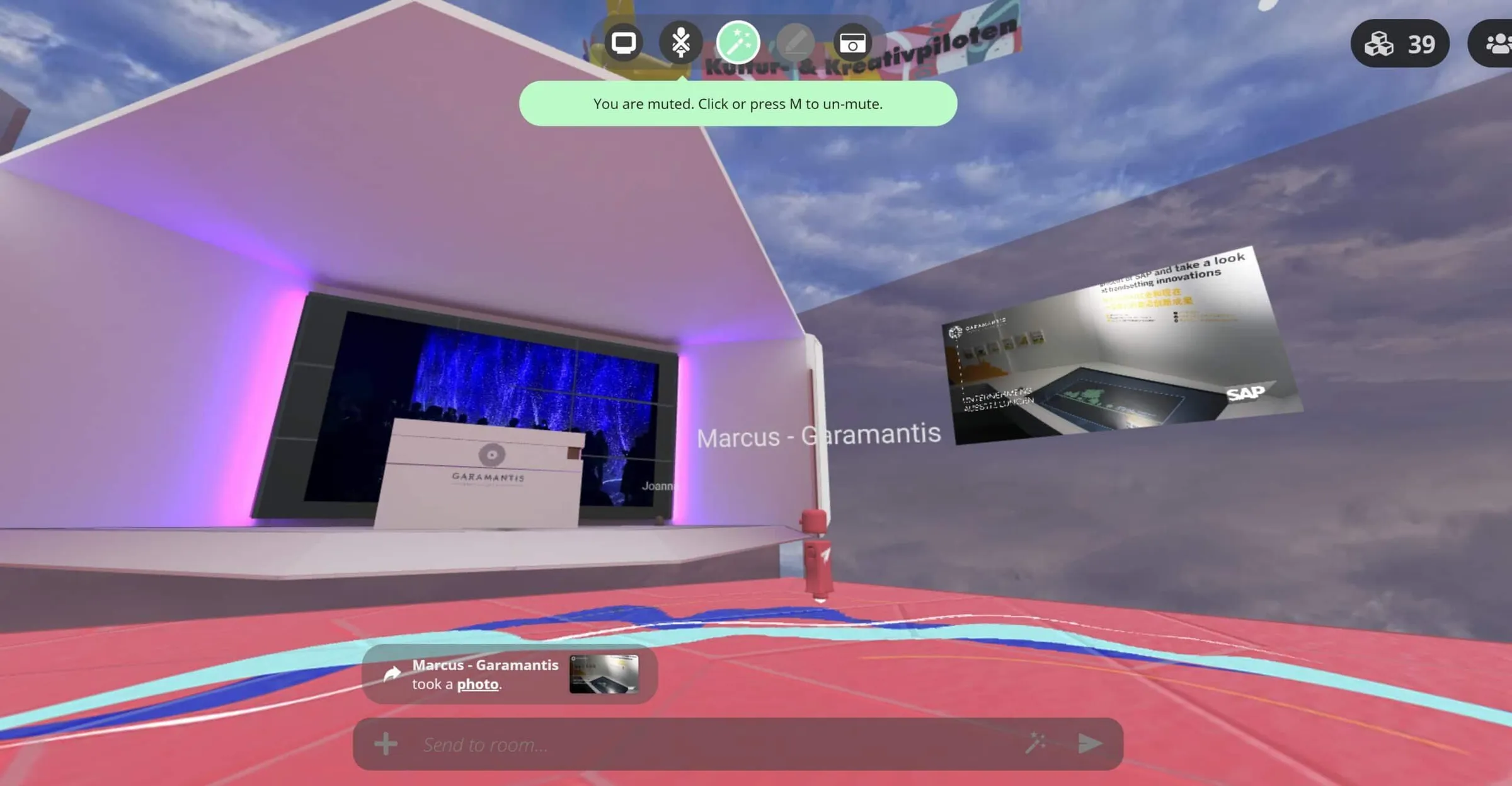 Virtuelle Ausstellung mit Garamantis-Messestand