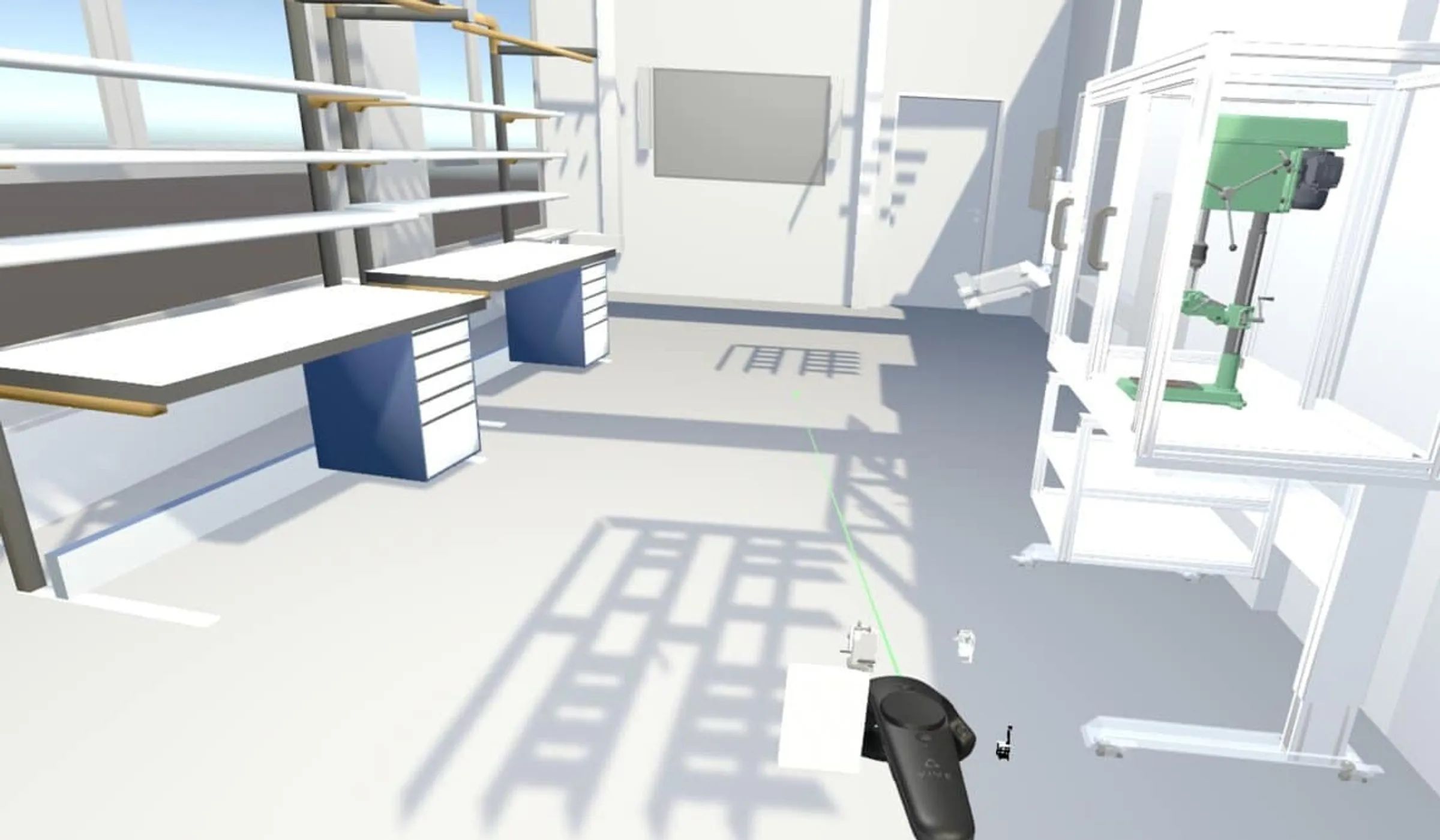Virtual Reality in der Fabrikplanung - Platzierung von Maschinen