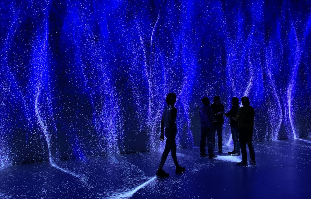 Virtueller Projektionsraum mit Personenerkennung