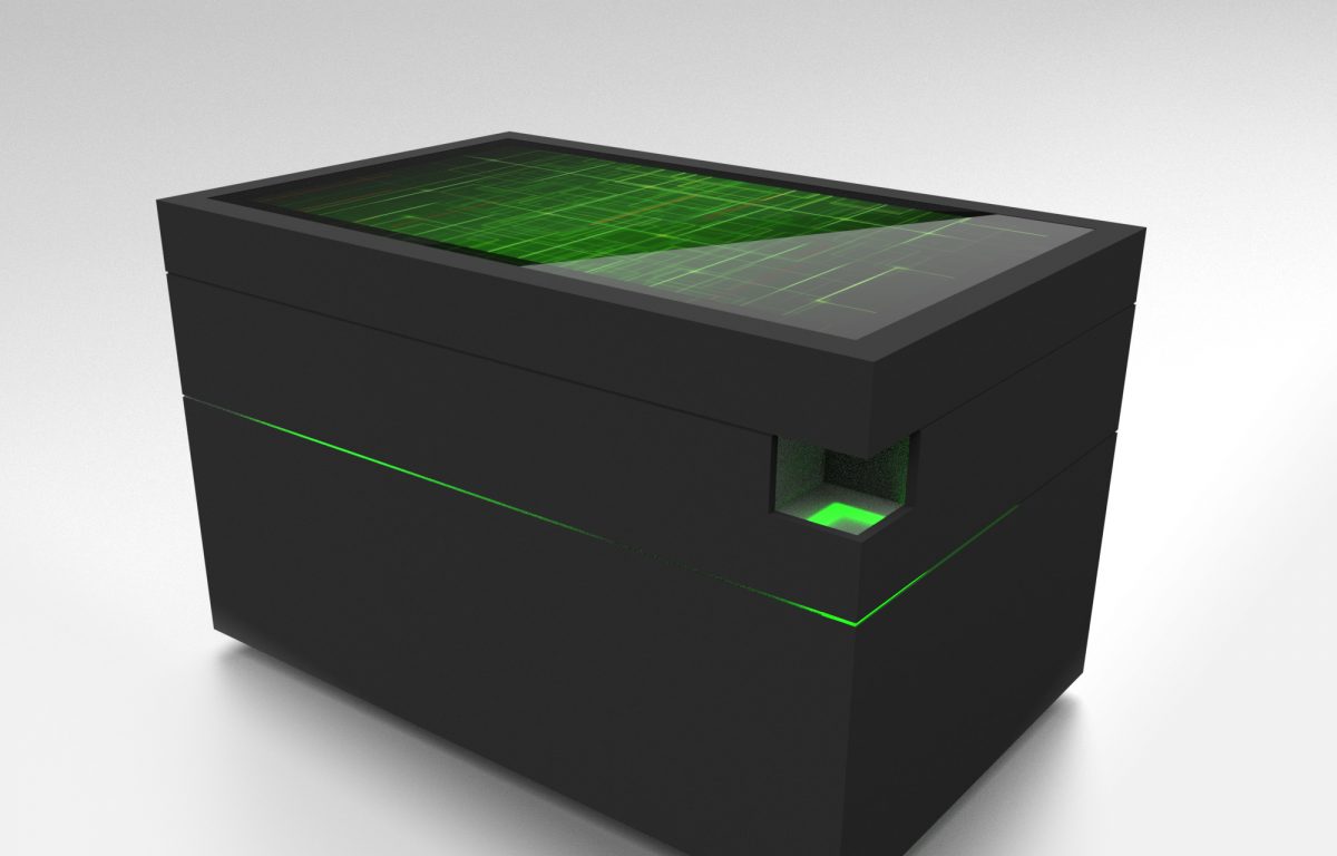 Multitouch Table black Corian
