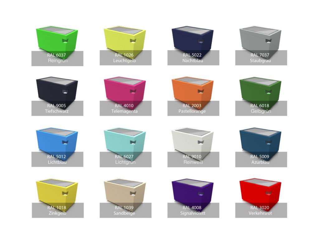 Garamantis colors and designs for multitouch tables