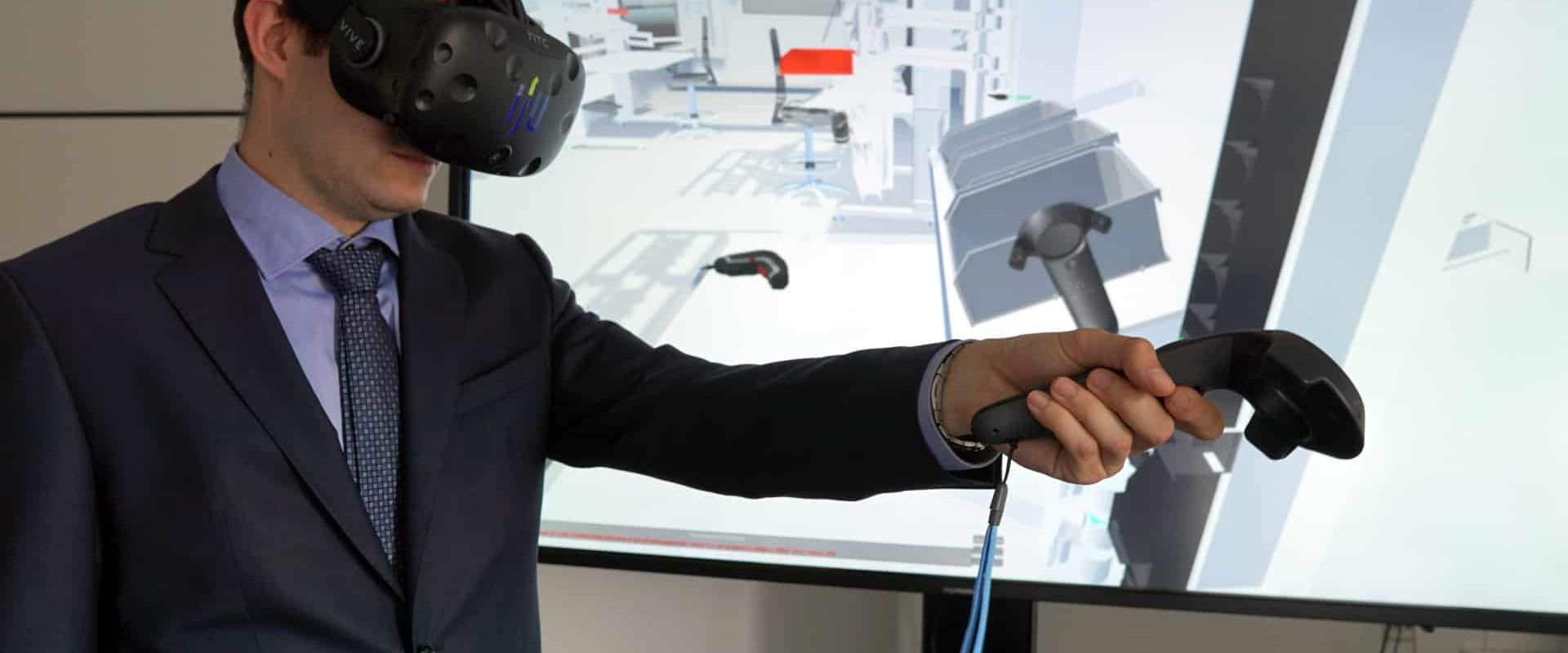 Interactive factory planning with virtual reality