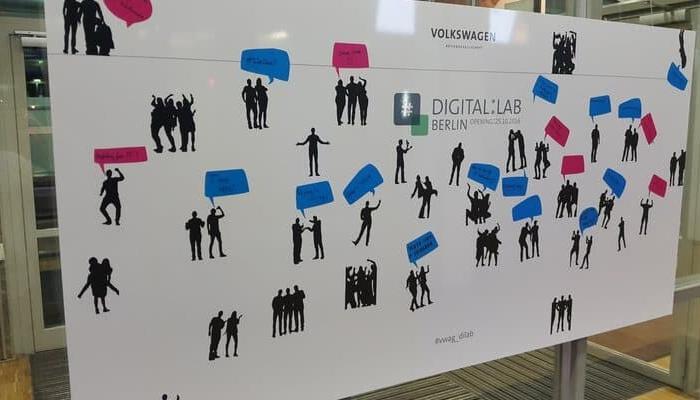 Shadowgram auf der VW Digital Lab Eröffnung in Berlin präsentiert