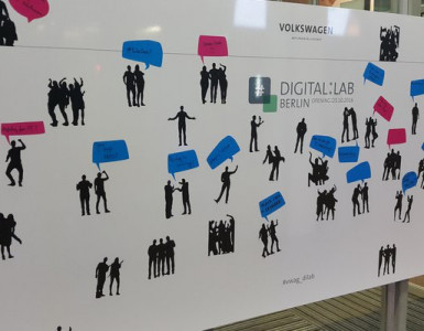 Shadowgram auf der VW Digital Lab Eröffnung in Berlin präsentiert