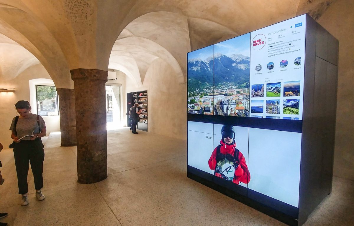 Video-Wall mit 3x2 Monitor Grid