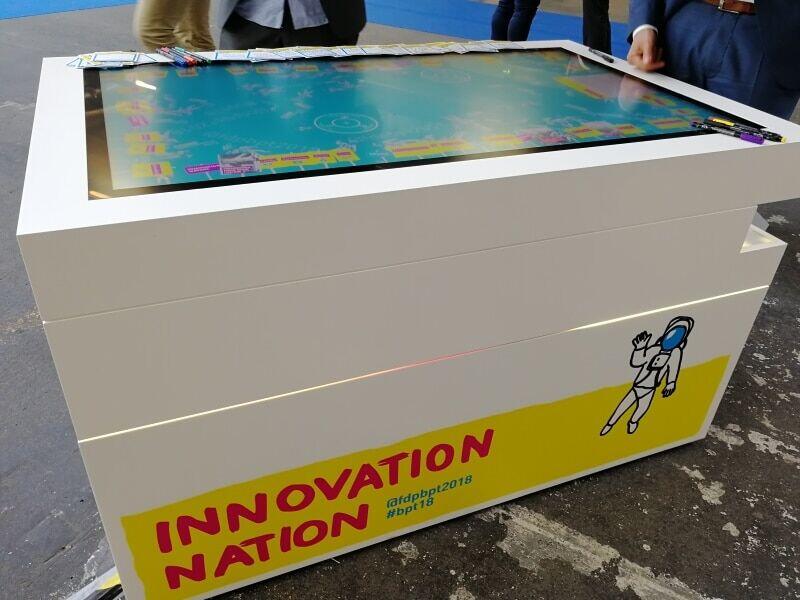 Multitouch scanner table on the theme of innovations