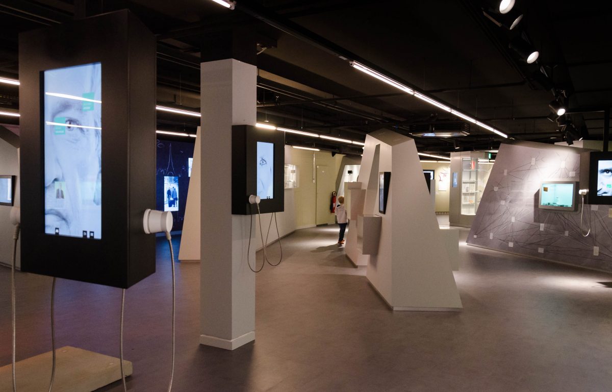 200 mostly interactive screens and individual installations in the Spy Museum