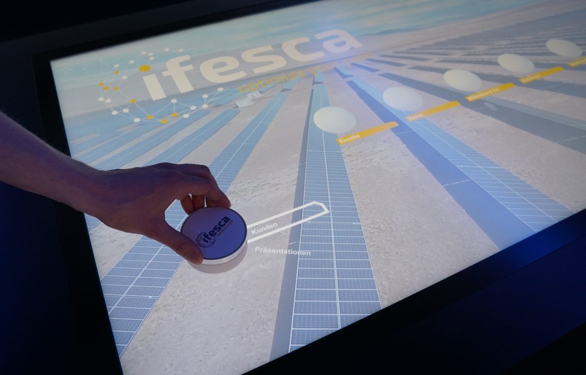 Interaktive Präsentations-Software Multitouch