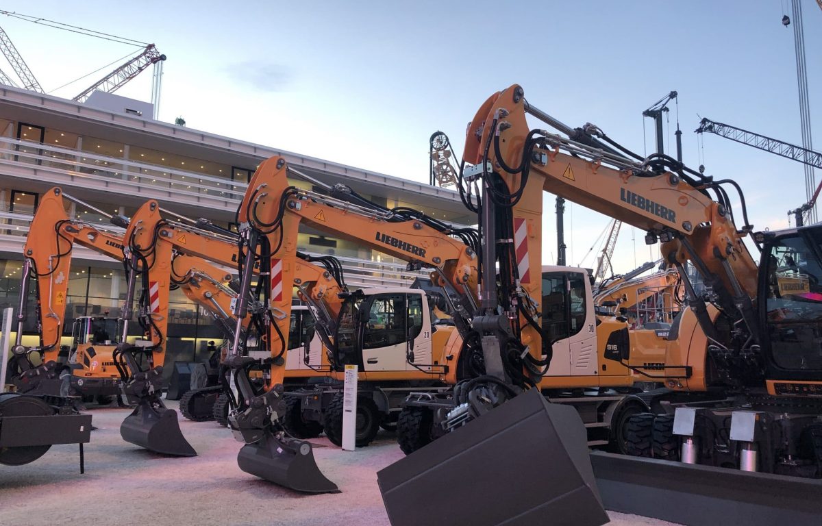 Liebherr mit 14.000 Quadratmetern Standfläche auf der bauma Messe 2019