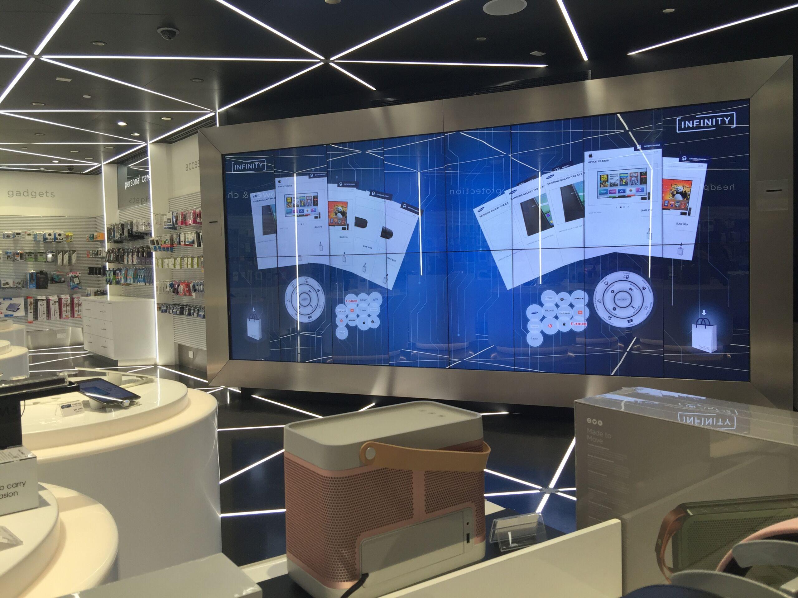 The shop operator manages all products and contents of the Shopping Wall System via the Content Management System (CMS) The shop operator manages all products and contents of the Shopping Wall System via the Content Management System (CMS)