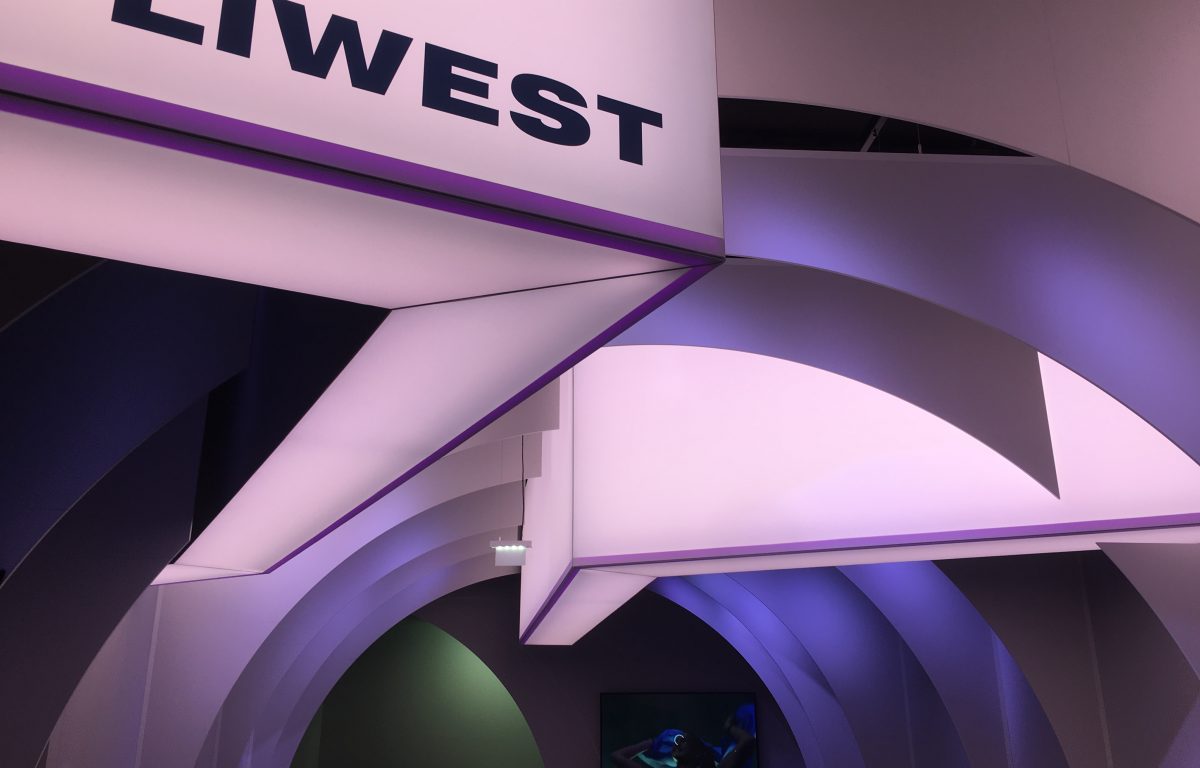 Interior design of the Liwest brand experience world in Pasching