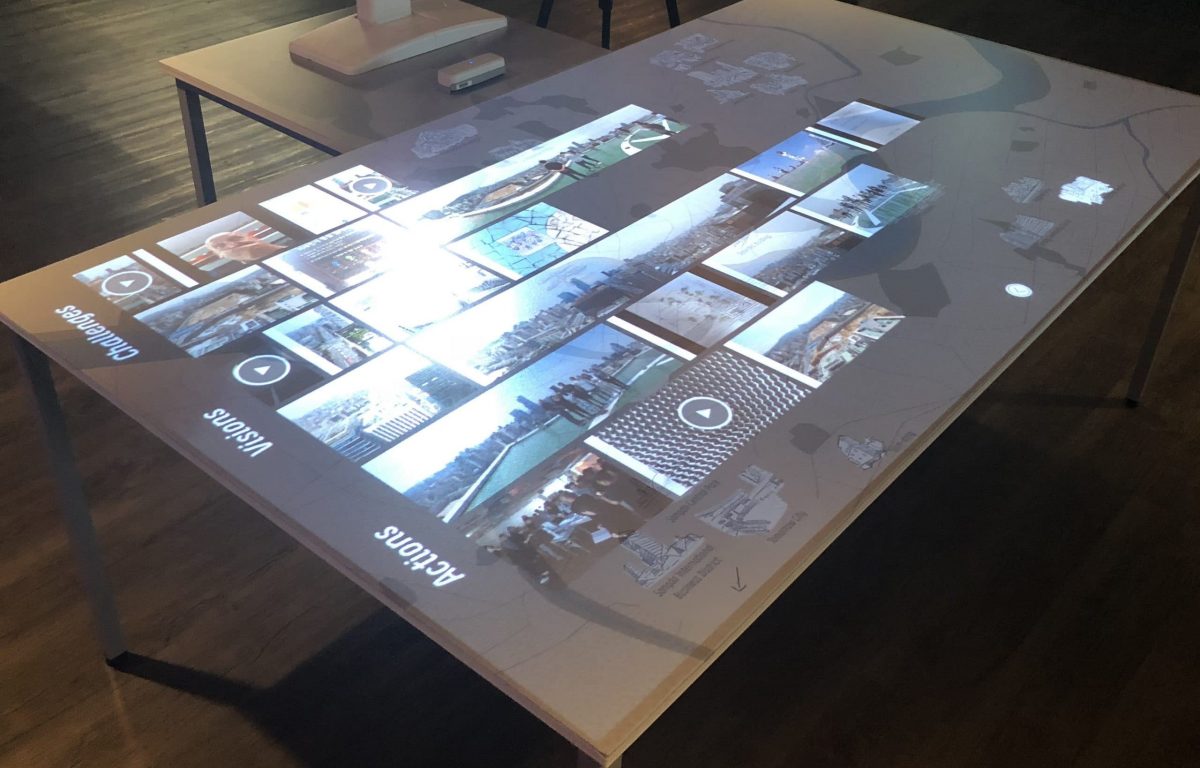 Multitouch Projection Mapping in Tischform