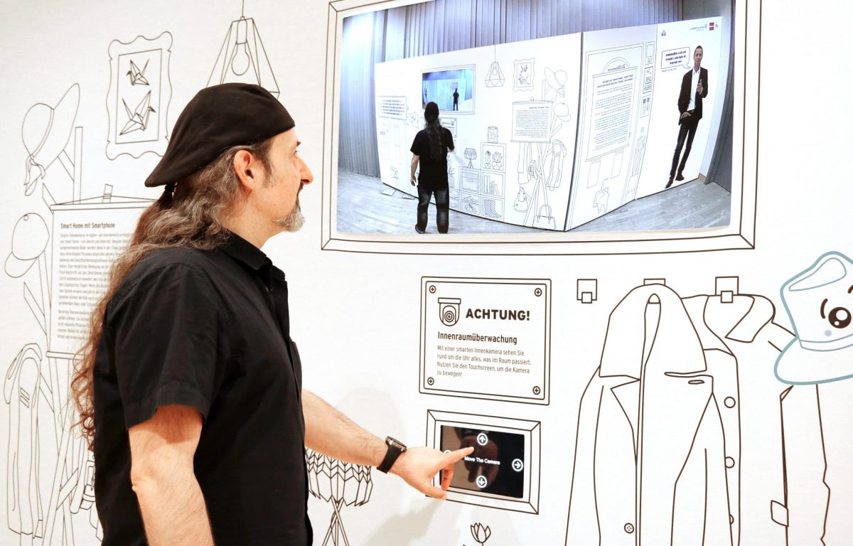 Interaktive Smart Home Ausstellung präsentiert Kameraüberwachung