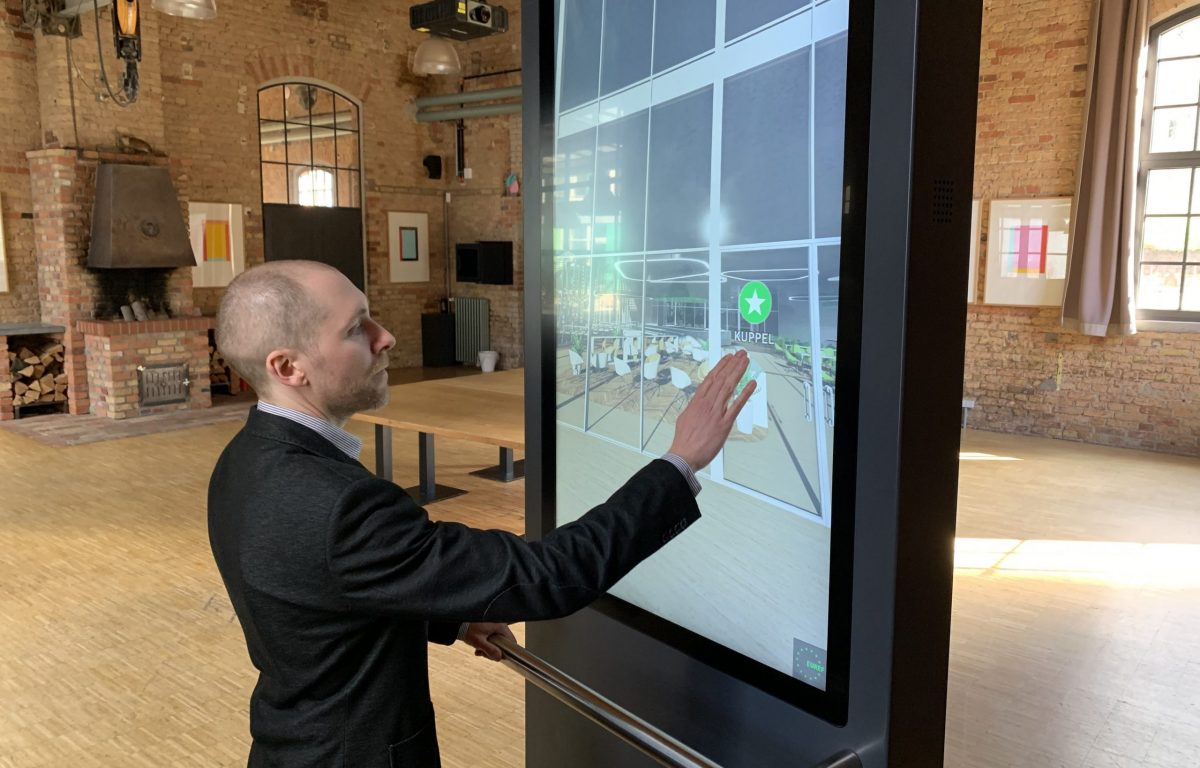 360-Grad drehbarer Multitouch-Screen