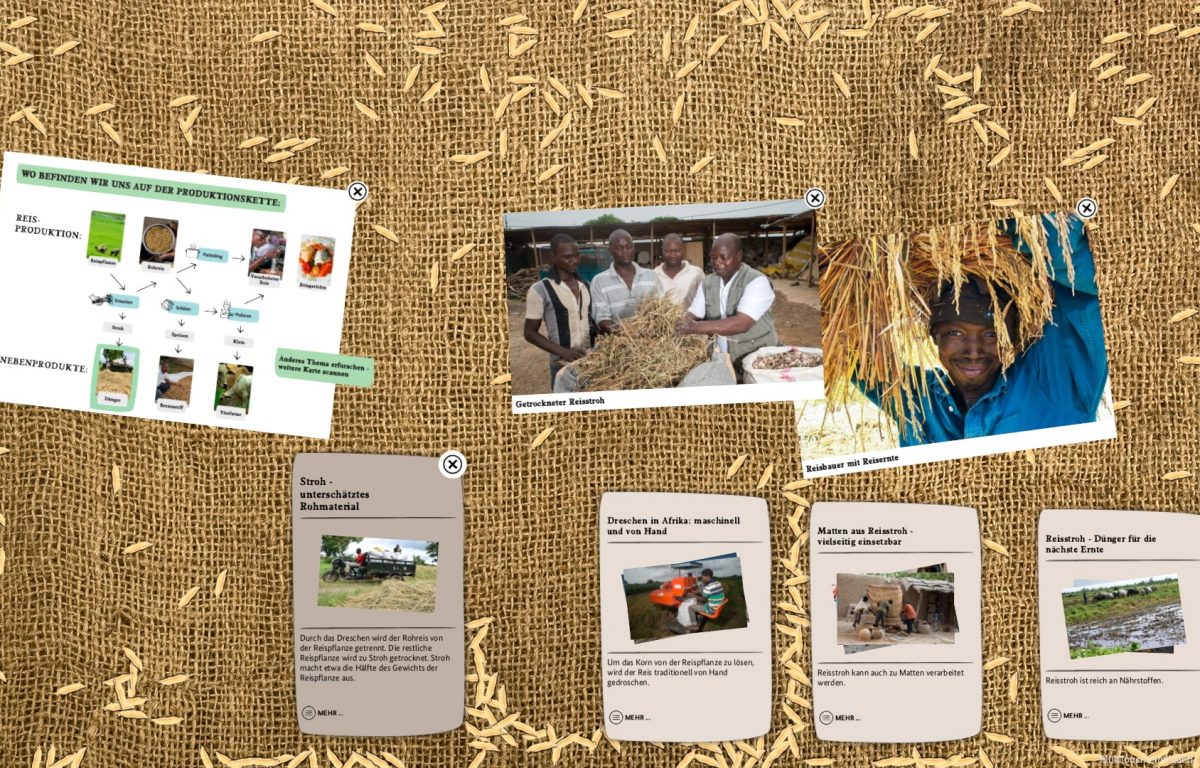 Multitouch software for playful presentation of close topics