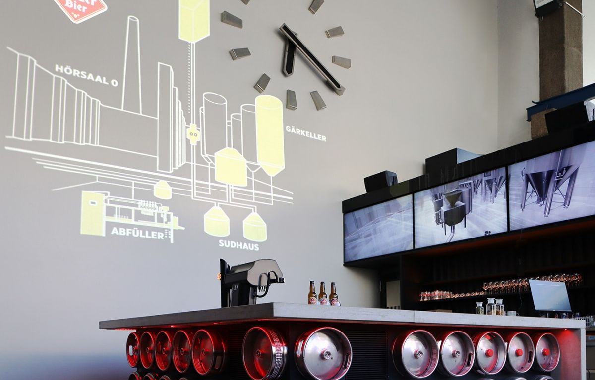 Linz Beer Show Brewery with interactive experience exhibition