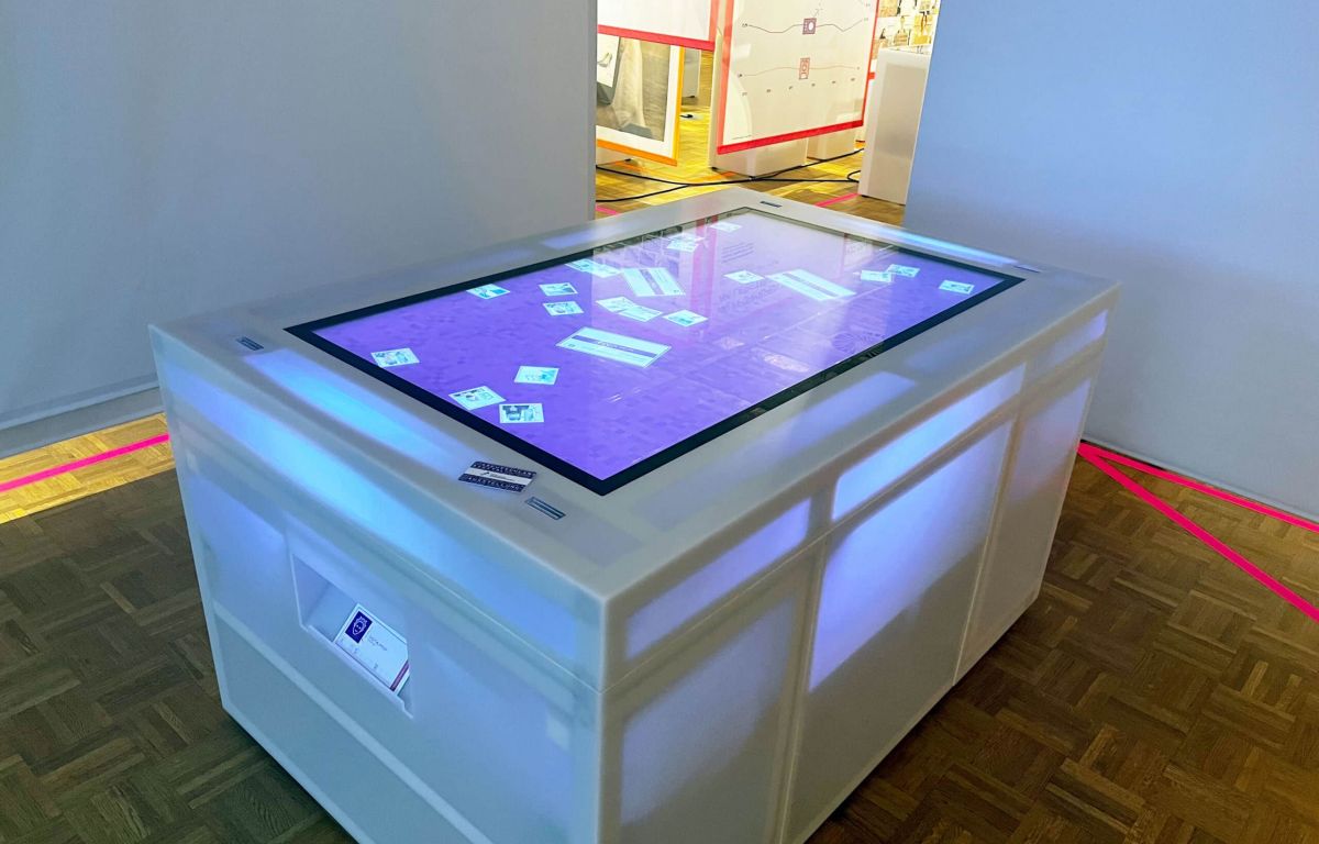 Interaktives Exponat in der Ausstellung DeutschlandDigital