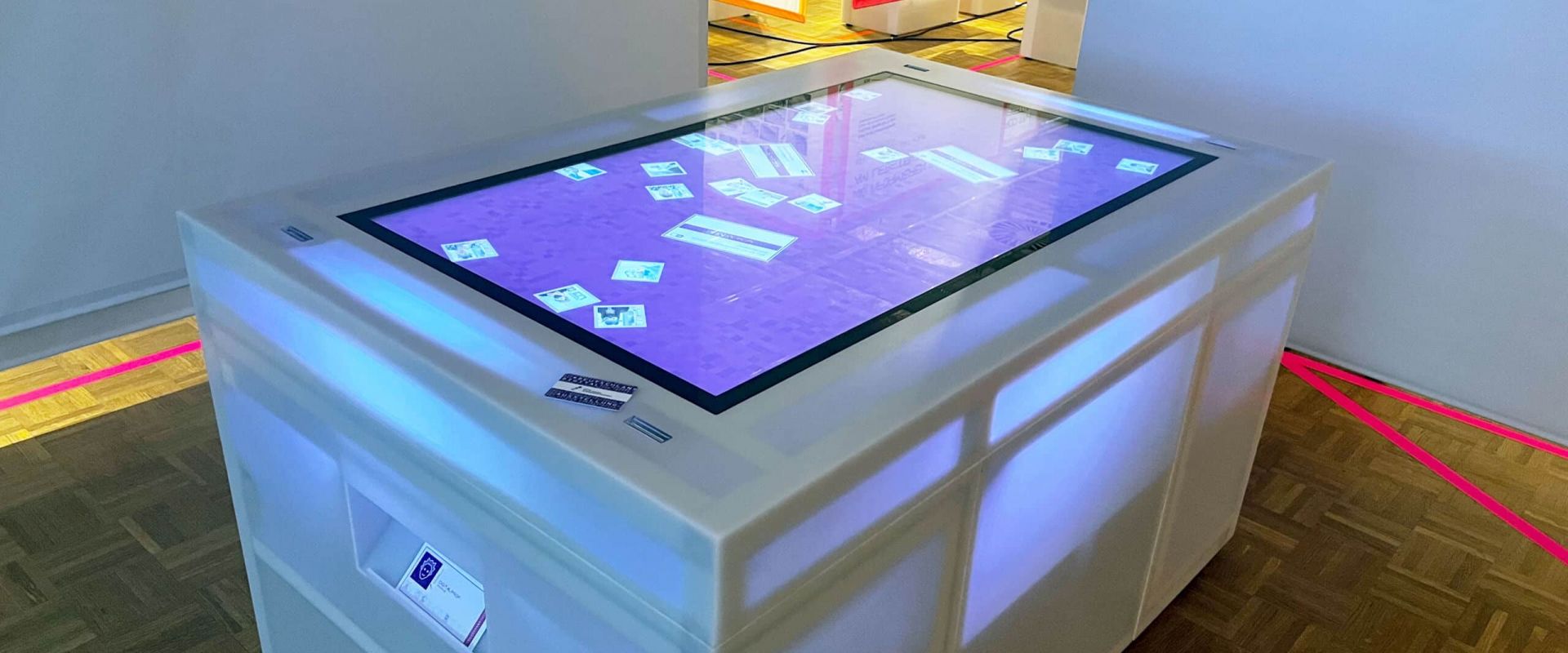 Interactive exhibit in the DeutschlandDigital exhibition