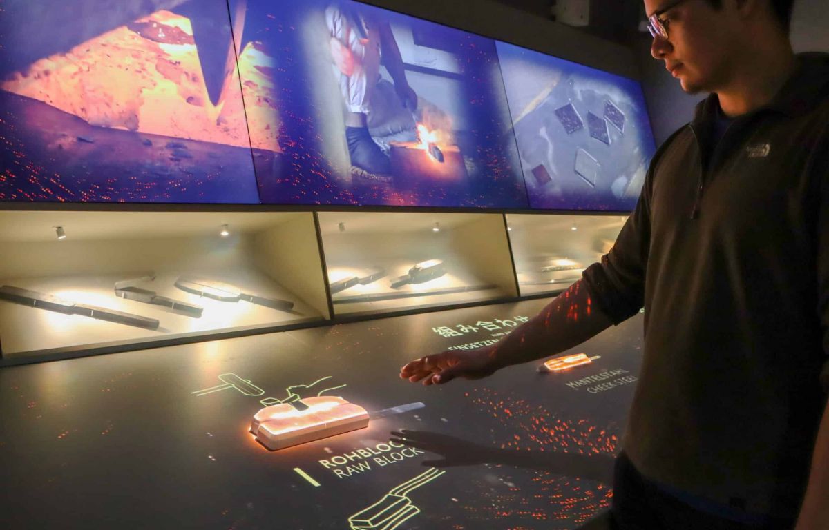 Projection Mapping und interaktive Stationen in der Samurai Ausstellung