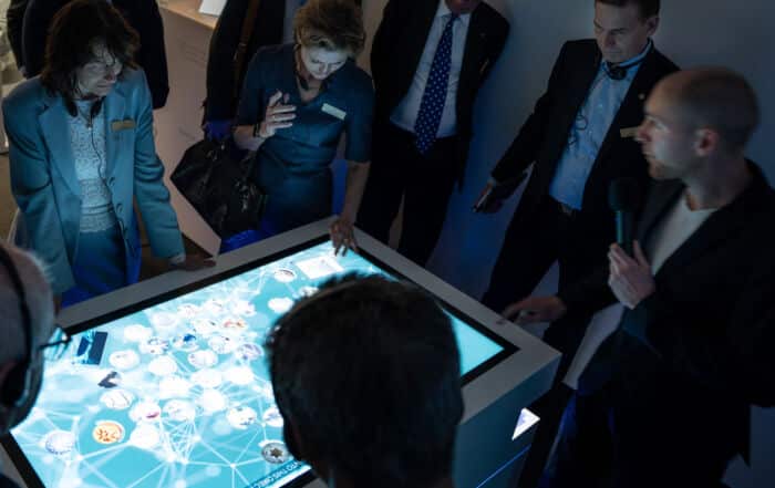 Tipps zur Besucherführung in Showrooms - Präsentation am Multitouch Table